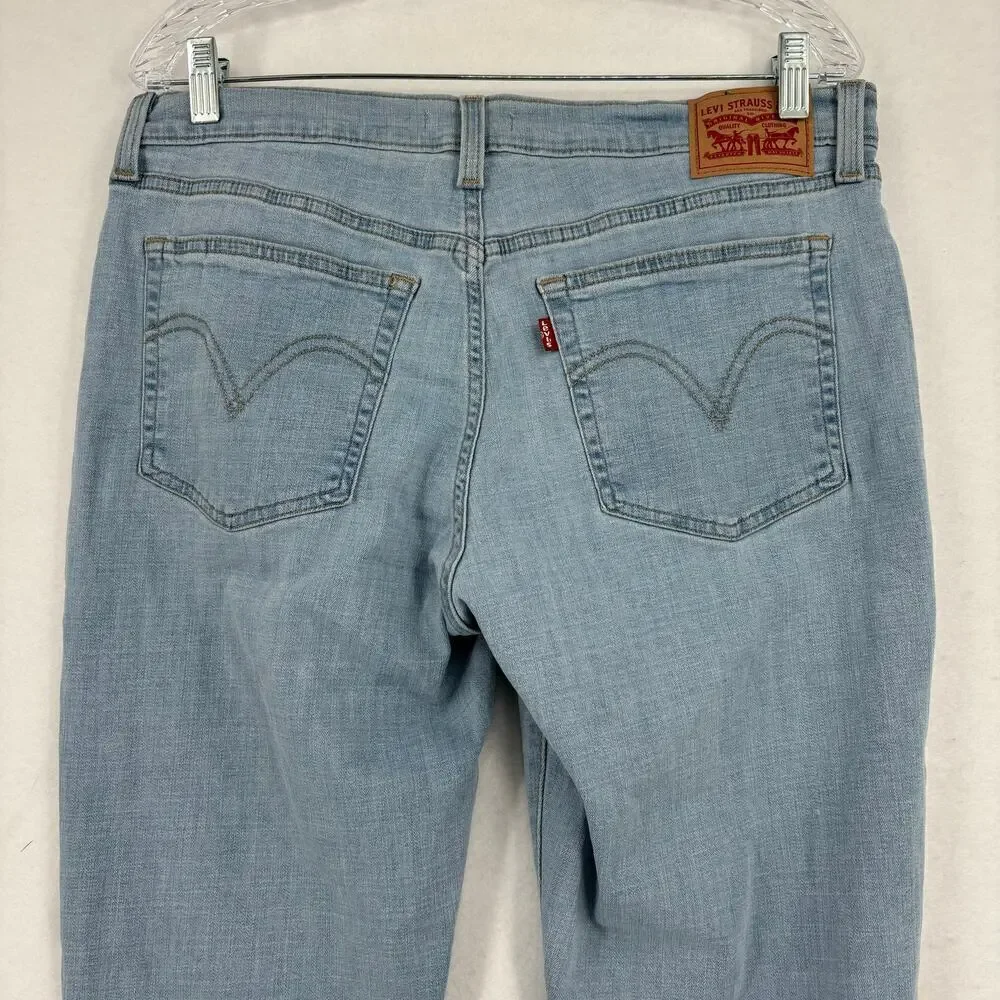Levi's Boyfriend Jeans Women's Size 31 Mid Rise Relaxed Tapered Stretch Denim